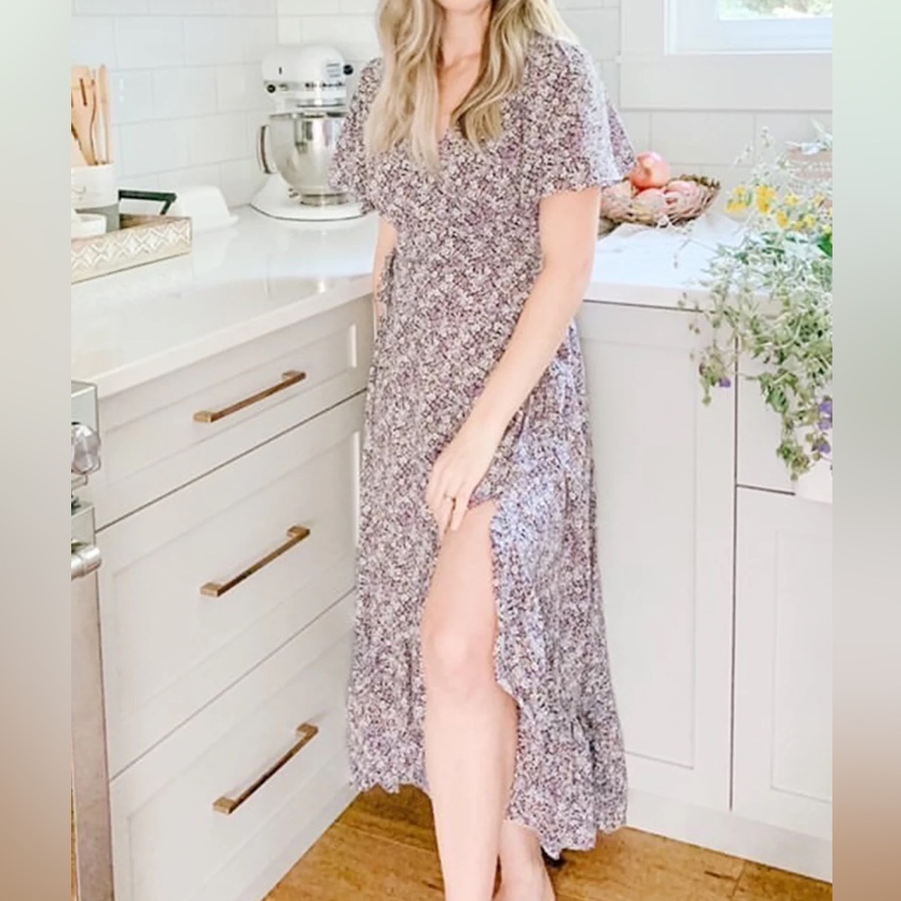 Pink Martini Purple and White Maxi Sundress - Picture 6 of 6